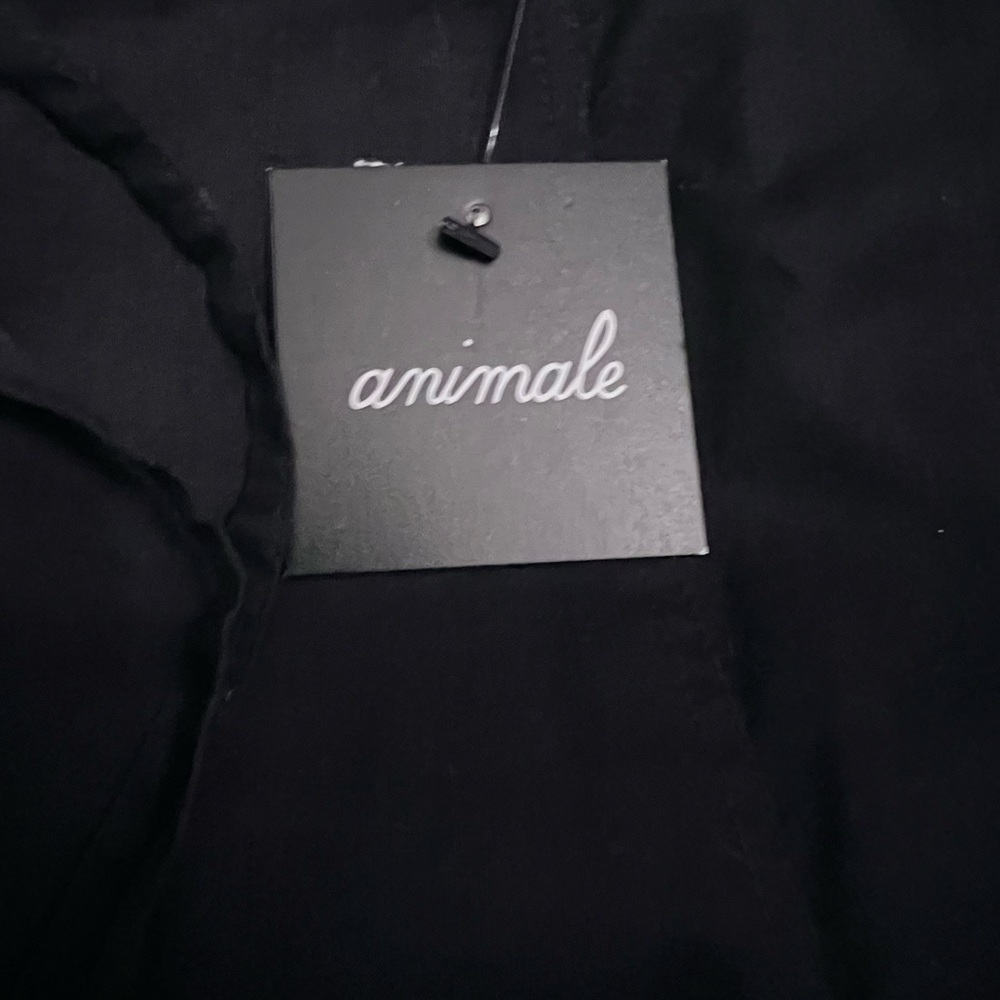 Animale by Jacques Ruc Black Full Midi Skirt Lagenlook Tiered Ruffle Embroidery - Picture 8 of 10